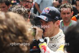 22.05.2011 Barcelona, Spain,  Sebastian Vettel (GER), Red Bull Racing  - Formula 1 World Championship, Rd 05, Spainish Grand Prix, Sunday Podium