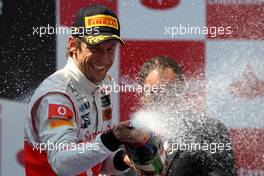 22.05.2011 Barcelona, Spain,  Jenson Button (GBR), McLaren Mercedes - Formula 1 World Championship, Rd 05, Spainish Grand Prix, Sunday Podium