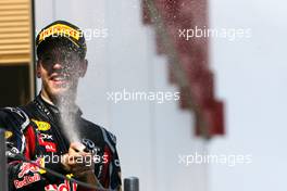 22.05.2011 Barcelona, Spain,  Sebastian Vettel (GER), Red Bull Racing  - Formula 1 World Championship, Rd 05, Spainish Grand Prix, Sunday Podium