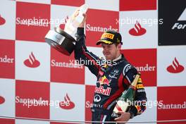 22.05.2011 Barcelona, Spain,  1st place Sebastian Vettel (GER), Red Bull Racing - Formula 1 World Championship, Rd 05, Spainish Grand Prix, Sunday Podium