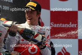 22.05.2011 Barcelona, Spain,  Jenson Button (GBR), McLaren Mercedes - Formula 1 World Championship, Rd 05, Spainish Grand Prix, Sunday Podium