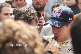 22.05.2011 Barcelona, Spain,  Sebastian Vettel (GER), Red Bull Racing  - Formula 1 World Championship, Rd 05, Spainish Grand Prix, Sunday Podium