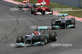 22.05.2011 Barcelona, Spain,  Michael Schumacher (GER), Mercedes GP  - Formula 1 World Championship, Rd 05, Spainish Grand Prix, Sunday Race