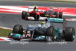 22.05.2011 Barcelona, Spain,  Nico Rosberg (GER), Mercedes GP  - Formula 1 World Championship, Rd 05, Spainish Grand Prix, Sunday Race