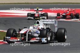 22.05.2011 Barcelona, Spain,  Sergio Perez (MEX), Sauber F1 Team  - Formula 1 World Championship, Rd 05, Spainish Grand Prix, Sunday Race