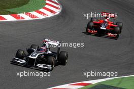 22.05.2011 Barcelona, Spain,  Rubens Barrichello (BRA), AT&T Williams, FW33 - Formula 1 World Championship, Rd 05, Spainish Grand Prix, Sunday Race