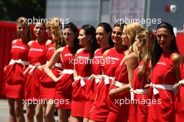 21.05.2011 Barcelona, Spain,  Girls in the paddock - Formula 1 World Championship, Rd 05, Spainish Grand Prix, Saturday