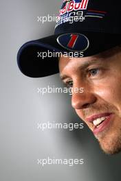 21.05.2011 Barcelona, Spain,  Sebastian Vettel (GER), Red Bull Racing - Formula 1 World Championship, Rd 05, Spainish Grand Prix, Saturday Press Conference