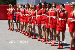 21.05.2011 Barcelona, Spain,  Girls in the paddock - Formula 1 World Championship, Rd 05, Spainish Grand Prix, Saturday