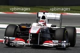 21.05.2011 Barcelona, Spain,  Kamui Kobayashi (JAP), Sauber F1 Team, C30 - Formula 1 World Championship, Rd 05, Spainish Grand Prix, Saturday Practice