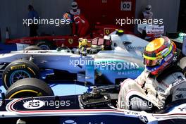 21.05.2011 Barcelona, Spain,  Pastor Maldonado (VEN), AT&T Williams, Nico Rosberg (GER), Mercedes GP Petronas F1 Team, Fernando Alonso (ESP), Scuderia Ferrari - Formula 1 World Championship, Rd 05, Spainish Grand Prix, Saturday Qualifying