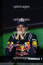 21.05.2011 Barcelona, Spain,  Sebastian Vettel (GER), Red Bull Racing - Formula 1 World Championship, Rd 05, Spainish Grand Prix, Saturday Press Conference