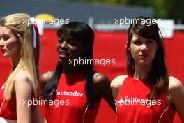 21.05.2011 Barcelona, Spain,  Girls in the paddock - Formula 1 World Championship, Rd 05, Spainish Grand Prix, Saturday