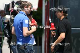 21.05.2011 Barcelona, Spain,  Mathias Lauda (AUT), Austrian TV - Formula 1 World Championship, Rd 05, Spainish Grand Prix, Saturday Qualifying