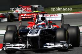 21.05.2011 Barcelona, Spain,  Rubens Barrichello (BRA), AT&T Williams, FW33 - Formula 1 World Championship, Rd 05, Spainish Grand Prix, Saturday Practice