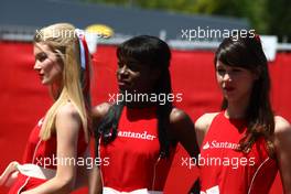 21.05.2011 Barcelona, Spain,  Girls in the paddock - Formula 1 World Championship, Rd 05, Spainish Grand Prix, Saturday