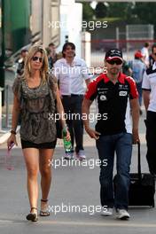 21.05.2011 Barcelona, Spain,  Isabell Reis (GER) girlfriend of Timo Glock (GER) with Timo Glock (GER), Marussia Virgin Racing - Formula 1 World Championship, Rd 05, Spainish Grand Prix, Saturday