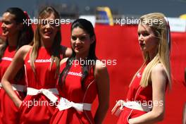 21.05.2011 Barcelona, Spain,  Girls in the paddock - Formula 1 World Championship, Rd 05, Spainish Grand Prix, Saturday