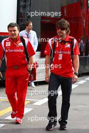 21.05.2011 Barcelona, Spain,  Fernando Alonso (ESP), Scuderia Ferrari  - Formula 1 World Championship, Rd 05, Spainish Grand Prix, Saturday