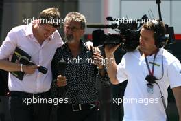 21.05.2011 Barcelona, Spain,  Eddie Jordan (IRL), BBC TV - Formula 1 World Championship, Rd 05, Spainish Grand Prix, Saturday Qualifying