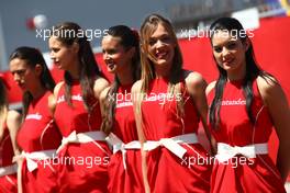 21.05.2011 Barcelona, Spain,  Girls in the paddock - Formula 1 World Championship, Rd 05, Spainish Grand Prix, Saturday