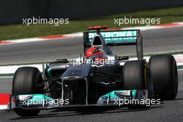 21.05.2011 Barcelona, Spain,  Michael Schumacher (GER), Mercedes GP Petronas F1 Team, MGP W02 - Formula 1 World Championship, Rd 05, Spainish Grand Prix, Saturday Practice