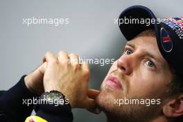 21.05.2011 Barcelona, Spain,  Sebastian Vettel (GER), Red Bull Racing - Formula 1 World Championship, Rd 05, Spainish Grand Prix, Saturday Press Conference