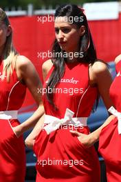 21.05.2011 Barcelona, Spain,  Girls in the paddock - Formula 1 World Championship, Rd 05, Spainish Grand Prix, Saturday