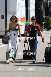 22.05.2011 Barcelona, Spain,  Isabell Reis (GER) girlfriend of Timo Glock (GER) - Formula 1 World Championship, Rd 05, Spainish Grand Prix, Sunday