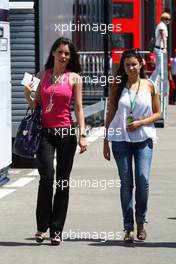 22.05.2011 Barcelona, Spain,  girl in the paddock - Formula 1 World Championship, Rd 05, Spainish Grand Prix, Sunday