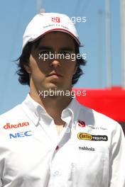 19.05.2011 Barcelona, Spain,  Sergio Perez (MEX), Sauber F1 Team  - Formula 1 World Championship, Rd 05, Spainish Grand Prix, Thursday