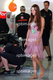 19.05.2011 Barcelona, Spain,  Jessica Michibata (JPN) girlfriend of Jenson Button (GBR)  - Formula 1 World Championship, Rd 05, Spainish Grand Prix, Thursday