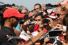 19.05.2011 Barcelona, Spain,  Lewis Hamilton (GBR), McLaren Mercedes  - Formula 1 World Championship, Rd 05, Spainish Grand Prix, Thursday
