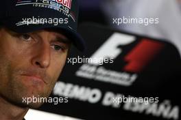 19.05.2011 Barcelona, Spain,  Mark Webber (AUS), Red Bull Racing - Formula 1 World Championship, Rd 05, Spainish Grand Prix, Thursday Press Conference