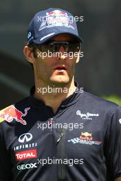 19.05.2011 Barcelona, Spain,  Mark Webber (AUS), Red Bull Racing  - Formula 1 World Championship, Rd 05, Spainish Grand Prix, Thursday