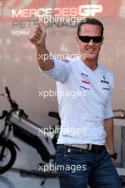 19.05.2011 Barcelona, Spain,  Michael Schumacher (GER), Mercedes GP Petronas F1 Team - Formula 1 World Championship, Rd 05, Spainish Grand Prix, Thursday