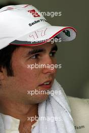 24.06.2011 Valencia, Spain,  Sergio Pérez (MEX), Sauber F1 Team - Formula 1 World Championship, Rd 08, European Grand Prix, Friday Practice