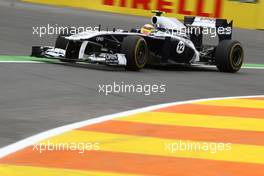 24.06.2011 Valencia, Spain,  Pastor Maldonado (VEN), AT&T Williams - Formula 1 World Championship, Rd 08, European Grand Prix, Friday Practice