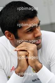 24.06.2011 Valencia, Spain,  Karun Chandhok (IND), Hispania Racing F1 Team HRT - Formula 1 World Championship, Rd 08, European Grand Prix, Friday Practice