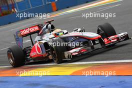 24.06.2011 Valencia, Spain,  Lewis Hamilton (GBR), McLaren Mercedes - Formula 1 World Championship, Rd 08, European Grand Prix, Friday Practice