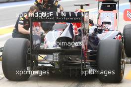 24.06.2011 Valencia, Spain,  Sebastian Vettel (GER), Red Bull Racing rear diffuser - Formula 1 World Championship, Rd 08, European Grand Prix, Friday Practice