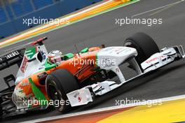 24.06.2011 Valencia, Spain,  Adrian Sutil (GER), Force India F1 Team - Formula 1 World Championship, Rd 08, European Grand Prix, Friday Practice