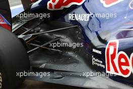 24.06.2011 Valencia, Spain,  Sebastian Vettel (GER), Red Bull Racing exhaust - Formula 1 World Championship, Rd 08, European Grand Prix, Friday Practice
