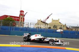 24.06.2011 Valencia, Spain,  Sergio Perez (MEX), Sauber F1 Team  - Formula 1 World Championship, Rd 08, European Grand Prix, Friday Practice