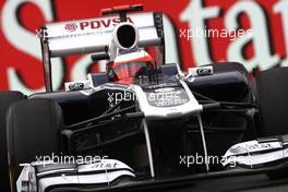 24.06.2011 Valencia, Spain,  Rubens Barrichello (BRA), Williams F1 Team  - Formula 1 World Championship, Rd 08, European Grand Prix, Friday Practice