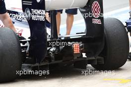 24.06.2011 Valencia, Spain,  Rubens Barrichello (BRA), AT&T Williams rear diffuser - Formula 1 World Championship, Rd 08, European Grand Prix, Friday Practice