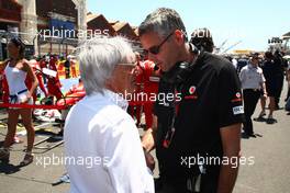 26.06.2011 Valencia, Spain,  Bernie Ecclestone (GBR) - Formula 1 World Championship, Rd 08, European Grand Prix, Sunday Pre-Race Grid