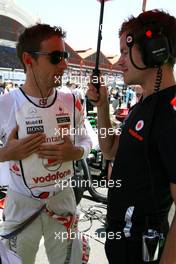 26.06.2011 Valencia, Spain,  Jenson Button (GBR), McLaren Mercedes  - Formula 1 World Championship, Rd 08, European Grand Prix, Sunday Pre-Race Grid