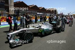 26.06.2011 Valencia, Spain,  Nico Rosberg (GER), Mercedes GP  - Formula 1 World Championship, Rd 08, European Grand Prix, Sunday Pre-Race Grid