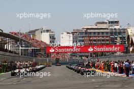 26.06.2011 Valencia, Spain,  - Formula 1 World Championship, Rd 08, European Grand Prix, Sunday Pre-Race Grid